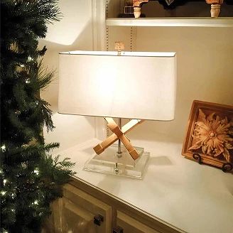 Gilded Nola Bordlampe Jackson Square Slidt Guld