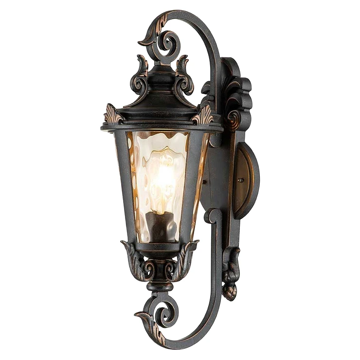 Elstead Væglampe M Baltimore Beta Väderbiten Bronze 22x22.5 cm