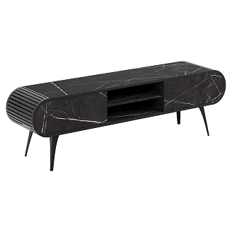 TV-Bänk Yukon Svart Grigia Pietra 180 cm