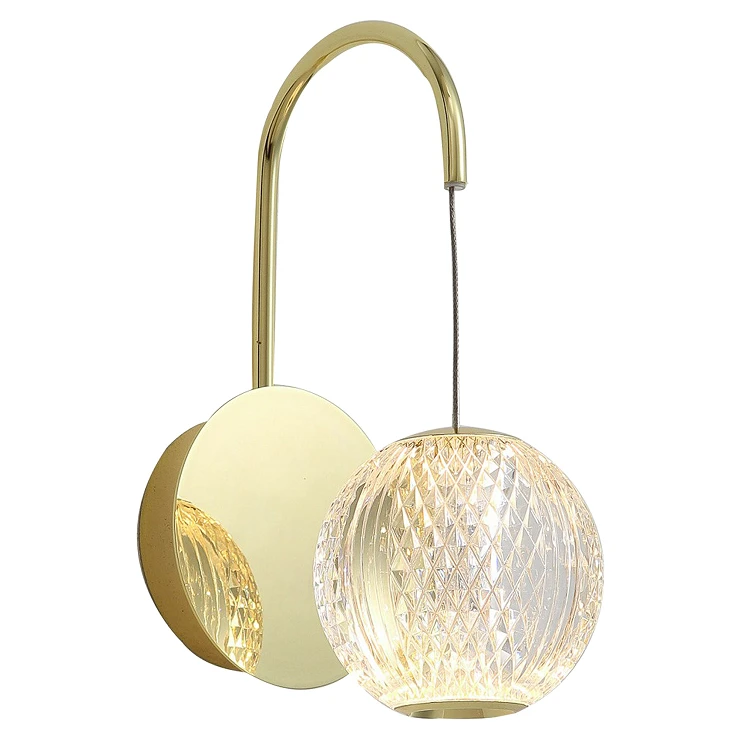 Væglampe Mirelo Guld