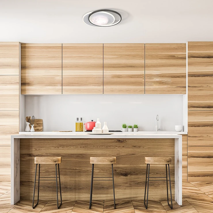 Loftslampe M Lunaro Sort