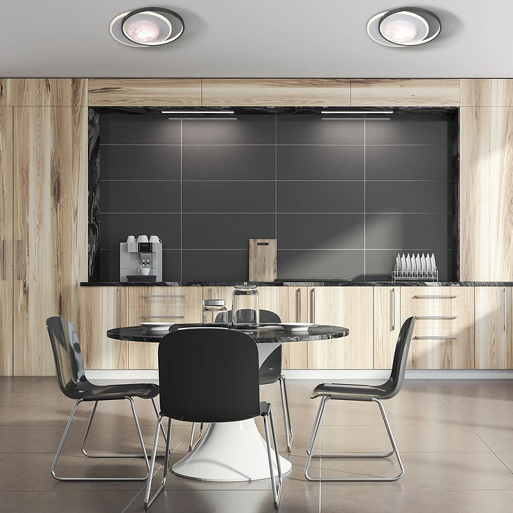 Loftslampe S Lunaro Sort
