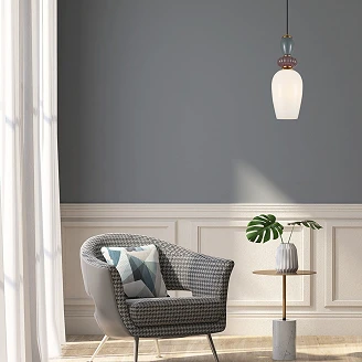 Hængelampe Nolira Blå, Rosa