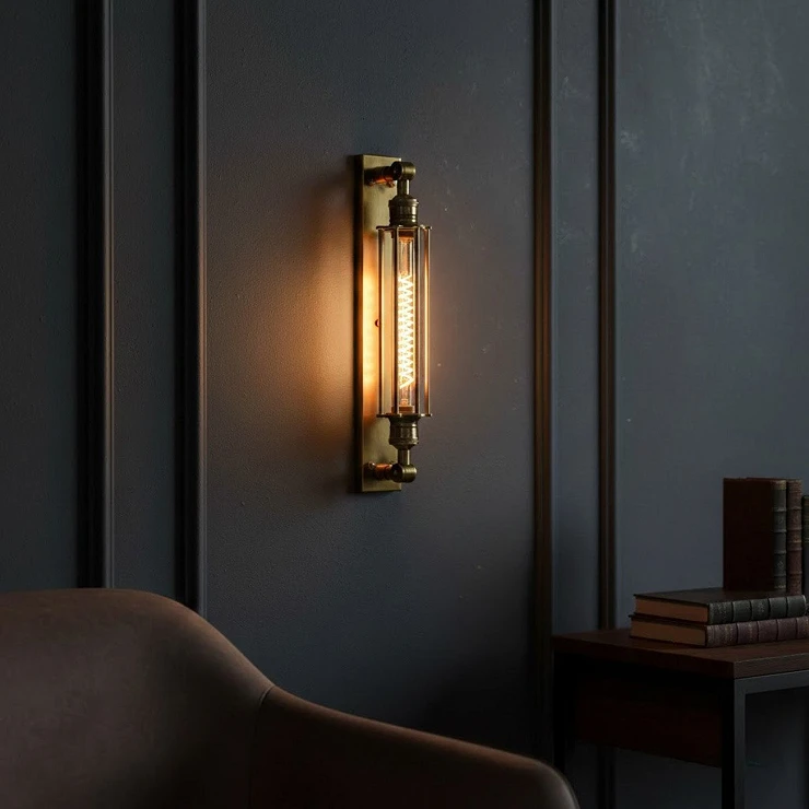 KS Verlichting Væglampe Astor Messing