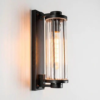 KS Verlichting Væglampe Porter Antik Sort