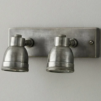 KS Verlichting Spotlight Duo IP54 Indigo Antik Sølv