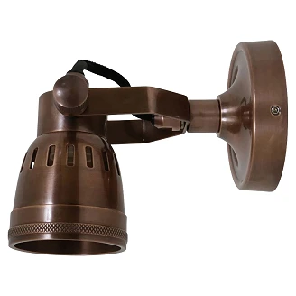KS Verlichting Spotlight Uno Indigo Antik Rød Kobber