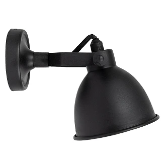 KS Verlichting Væglampe Drejelig Maxim Sort Ø19 cm