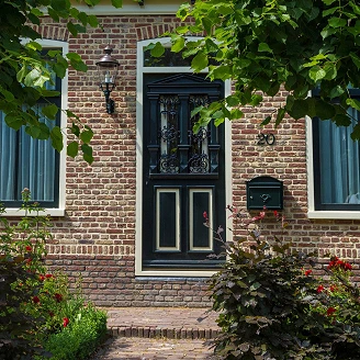 KS Verlichting Husnummer 2 Klein Mørkegrøn
