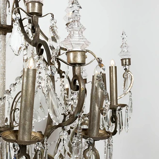 Hängande Lampa Dovelle Silver, Brun