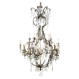 Hängande Lampa Dovelle Silver, Brun