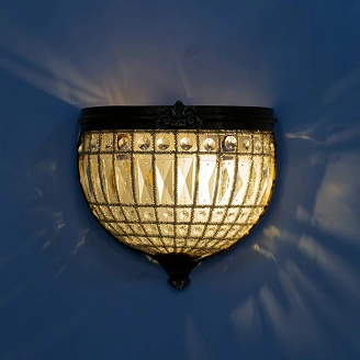 Vägglampa Brevant Guld