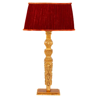 Bordslampa Ordrik Röd, Guld