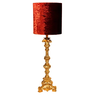 Bordslampa Dalmor Röd, Guld