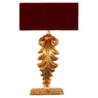 Bordslampa Zafren Röd, Guld