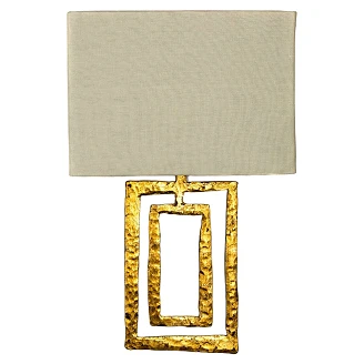 Vägglampa Aldren Beige, Guld