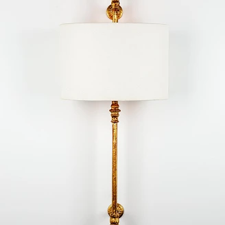 Vägglampa Tervik Vit, Guld