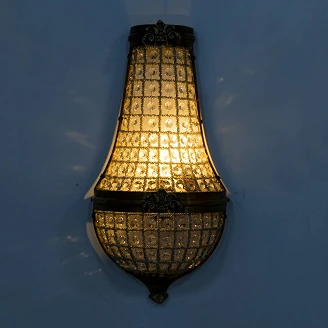 Vägglampa Zenvora Brons