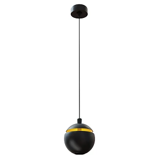 Hængende Lampe Järna Svart, Guld V2