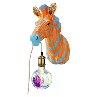 Werner Voss Væglampe Zebra Zora Blå, Orange
