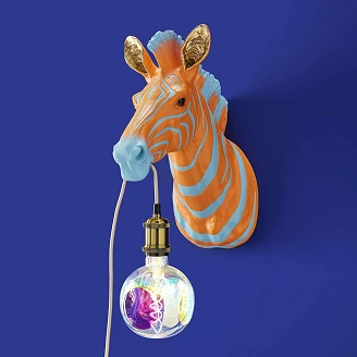 Werner Voss Væglampe Zebra Zora Blå, Orange