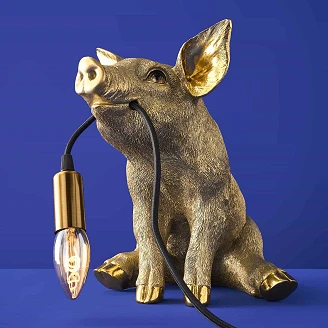 Werner Voss Bordlampe Piggy Guld