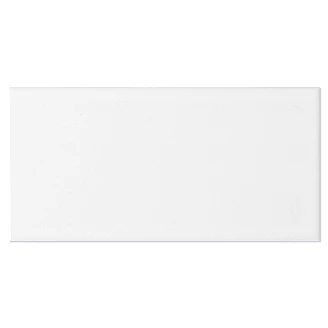 Vægflise Monocolor Hvid Blank 10x20 cm