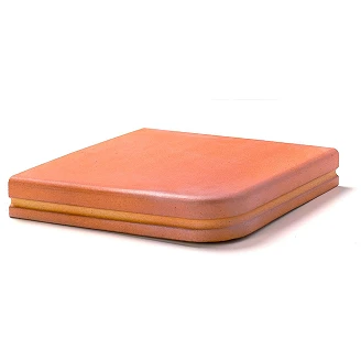 Trappeklinker Hjørne Skånsk Natural Terracotta Klinker Orange Matt 33x33 cm
