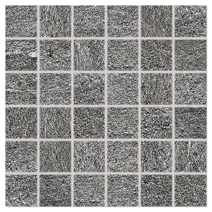 Mosaik Klinker Kalkora Mørkegrå Matt 30x30 (5x5) cm