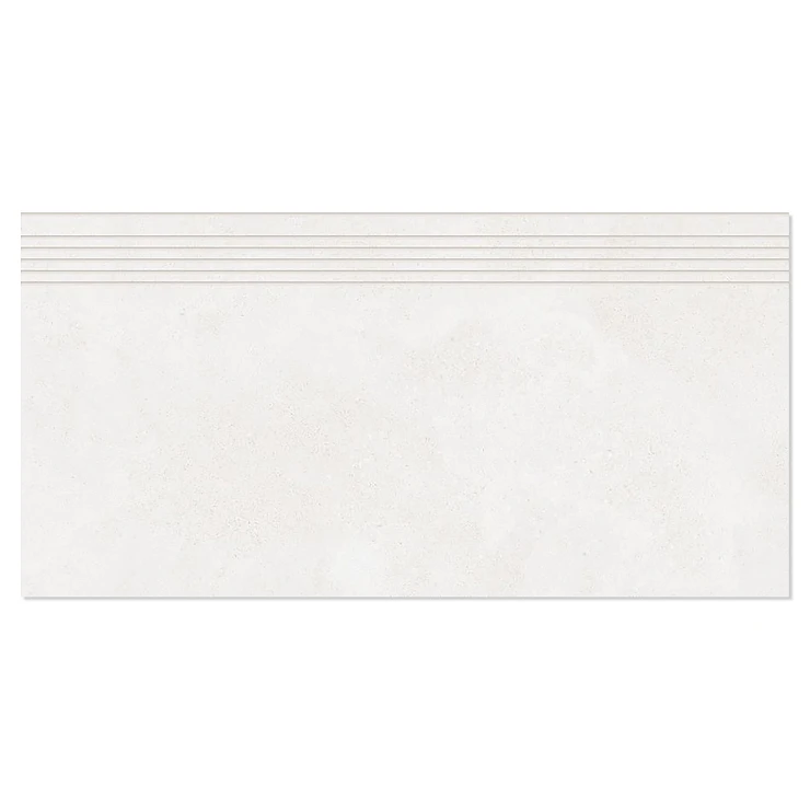 Trappeklinker Concreto Hvid Mat 40x80 cm