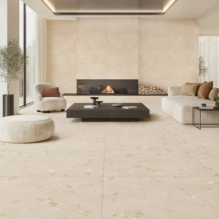 Klinker Arelis Mineralvarm Mat 120x120 cm