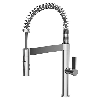 Køkkenarmatur Spirale Krom Blank